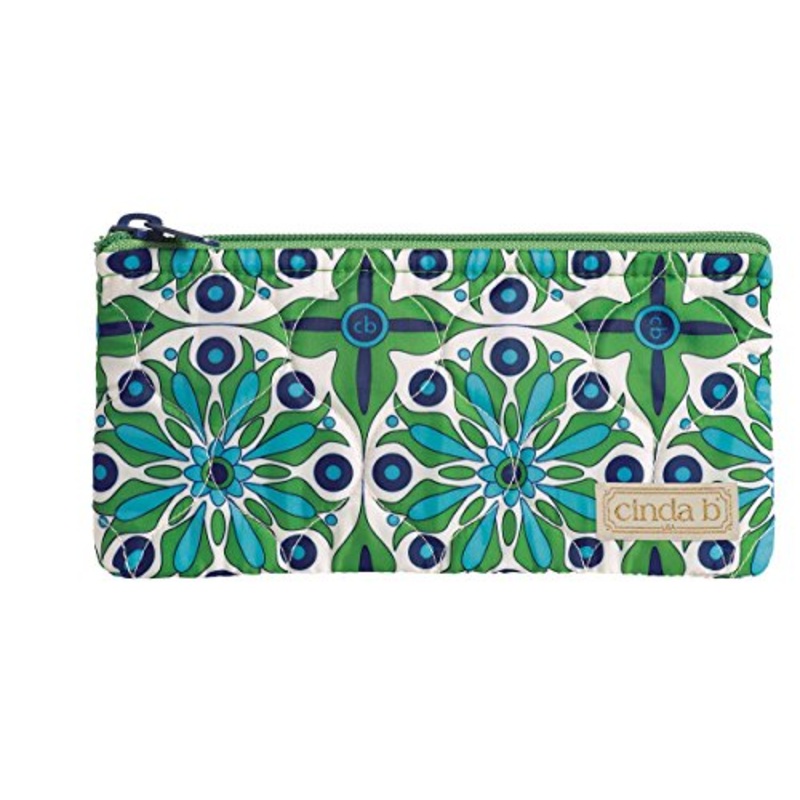 Cinda B Happy Zip Pouch, Verde Bonita, One Size