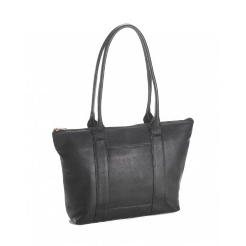 Clava Vachetta Leather Zip Tote (Vachetta Black)