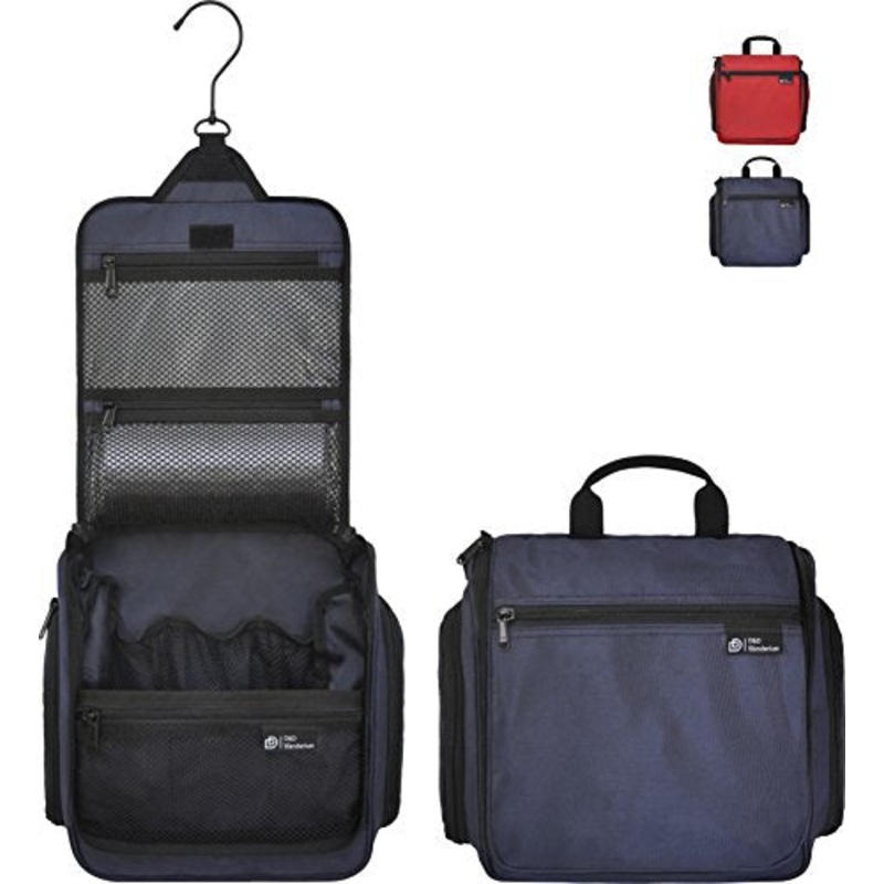 D&D Hanging Toiletry Bag  Designer Travel Organizer For Makeup And Toiletries For Men And Women