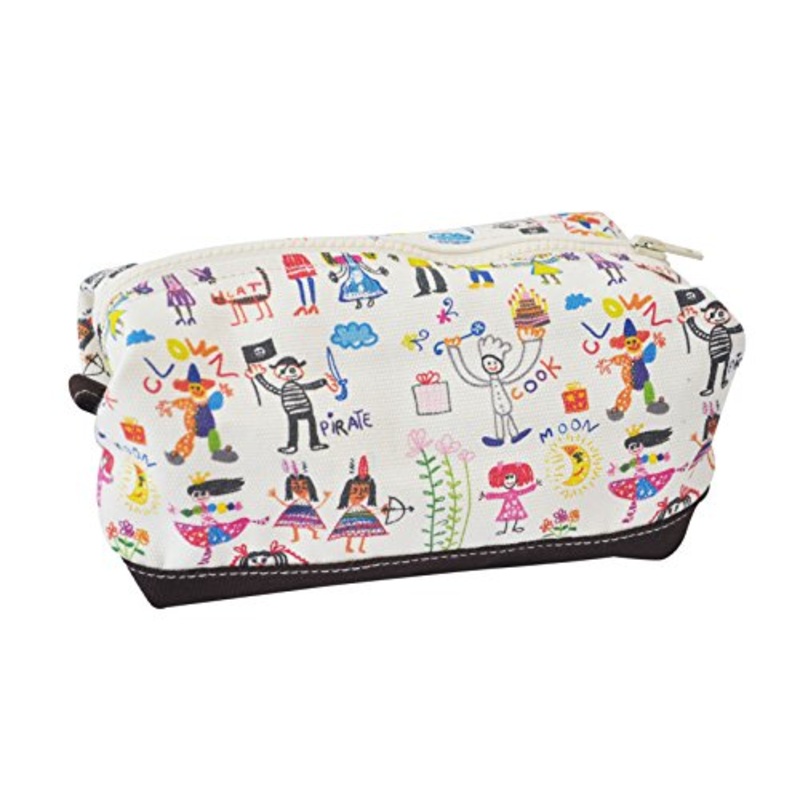 Vietsbay'S Women Funny Clownprint Canvas Toiletry Bag Makeup Cosmetic Pouch