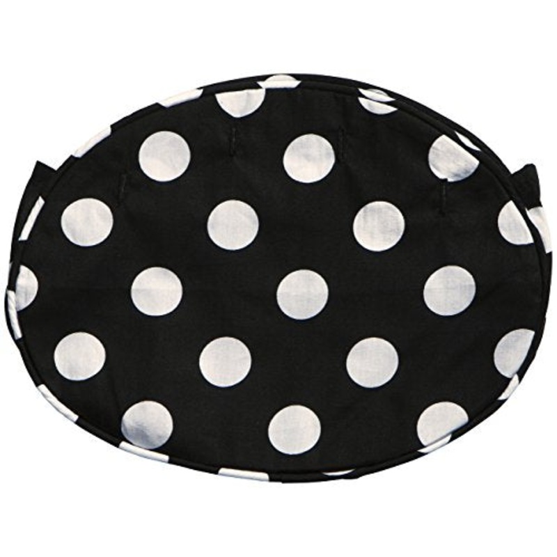 C.R. Gibson Iota Bermuda Handbag Slipcover, Black/White Jumbo Dot, One Size