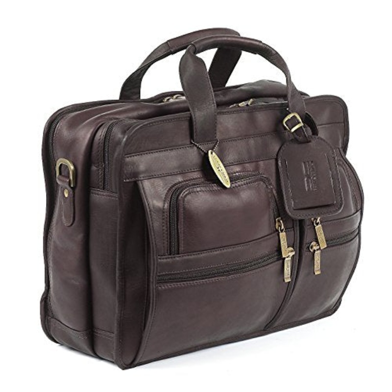 Claire Chase Executive Computer Briefcase, Cafe, One Size