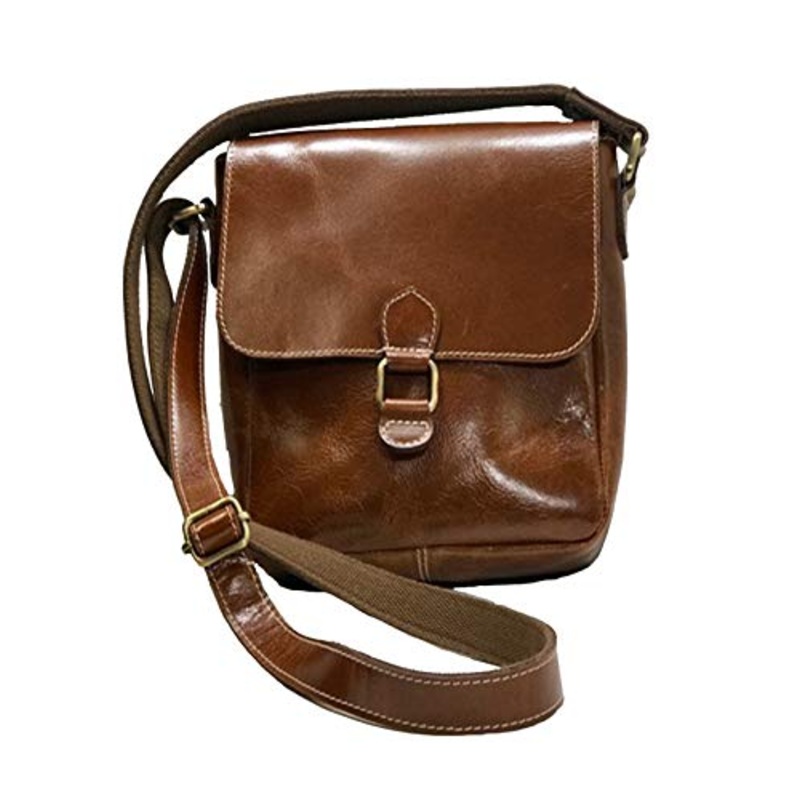 Jack Georges Bridle Collection Flap Messenger Bag