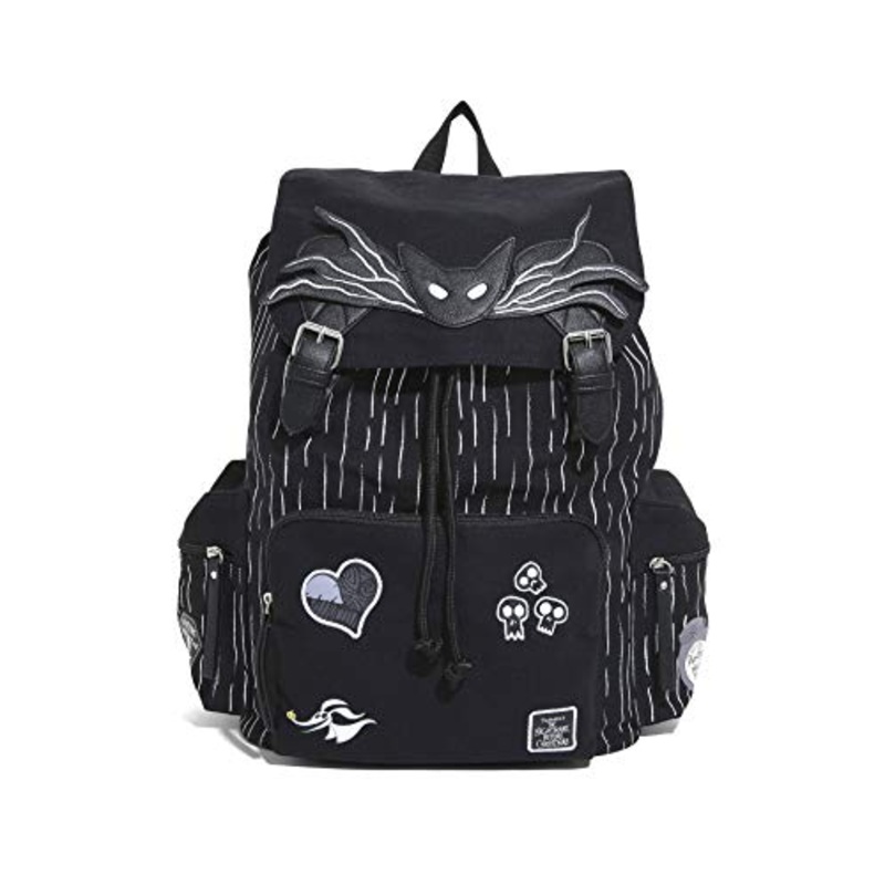 Nightmare Before Christmas Jack Skellington Patches Slouch Backpack