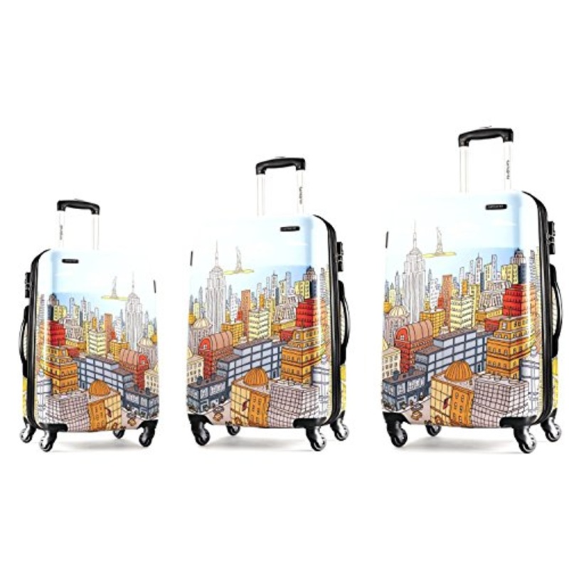 Samsonite Nyc Cityscapes 3 Piece Set 20/24/28, Blue Print, One Size