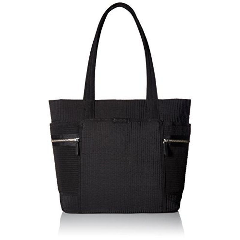 Vera Bradley Iconic Deluxe Vera Tote, Classic Black