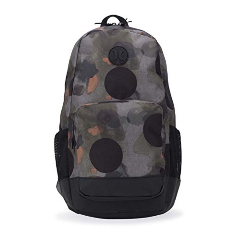 Hurley Men's Renegade Printed Laptop Backpack, faded olive, QTY