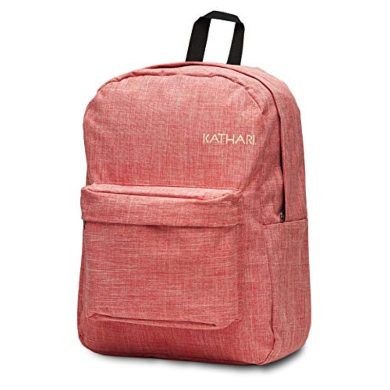 Kathari Alpha Antimicrobial Backpack (Rose Red), Travel Laptop Backpack, Padded Laptop And Tablet Sleeves School College Bag