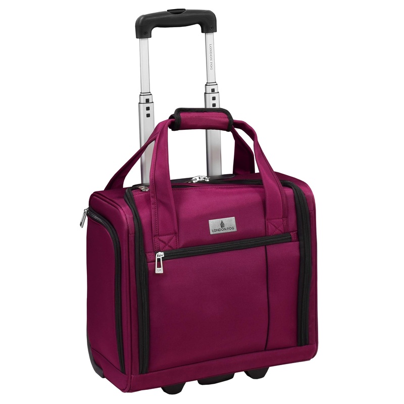 London Fog Cranford 15" Under The Seat Bag, Cranberry