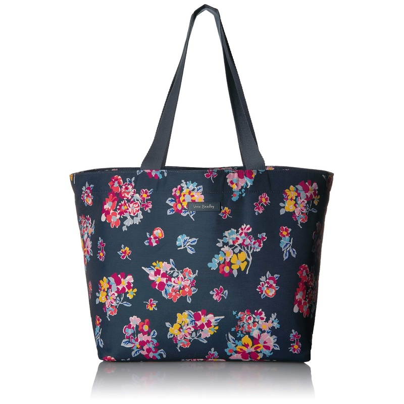 Vera Bradley Lighten Up Drawstring Family Tote, Tossed Posies