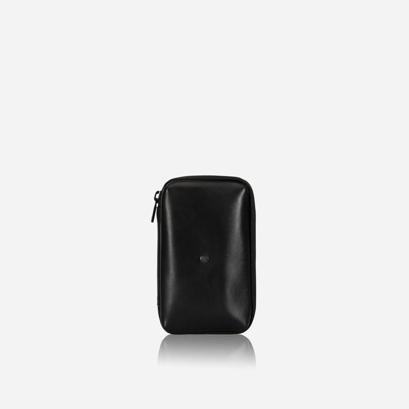 Jekyll & Hide Compact Zip Around Cable Pouch, Black