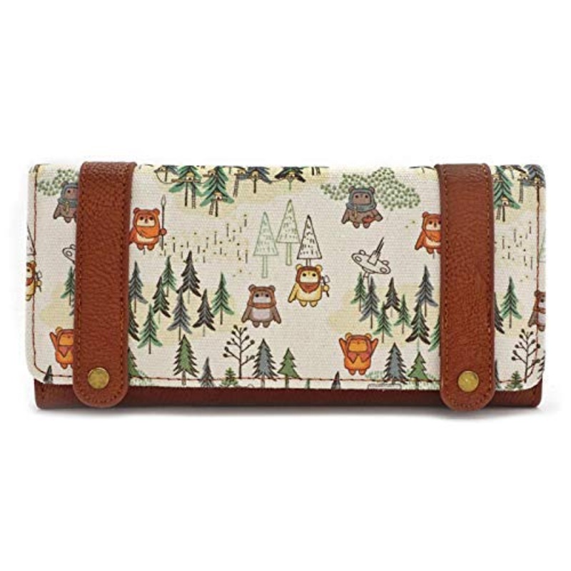 Loungefly Star Wars Ewok Forest All Over Print Tri Fold Wallet, Multi, Medium
