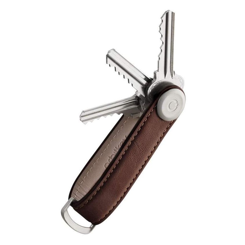 Orbitkey Leather 2.0 Key Organiser Espresso/Brown