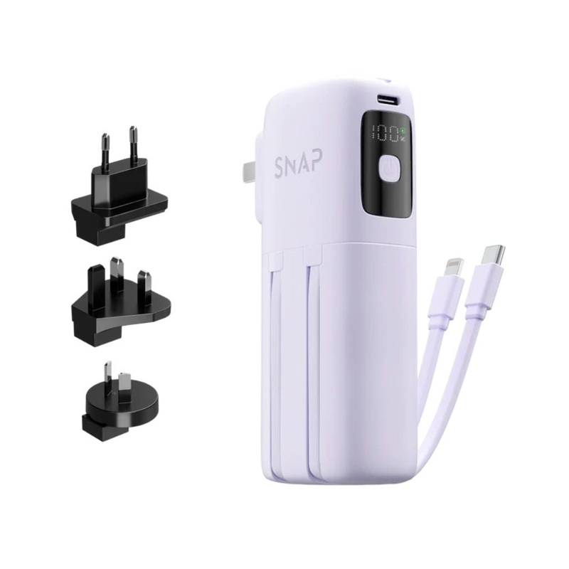PowerPack Universal Slim - 10,000mAh Slim Travel Power Bank - Lavender