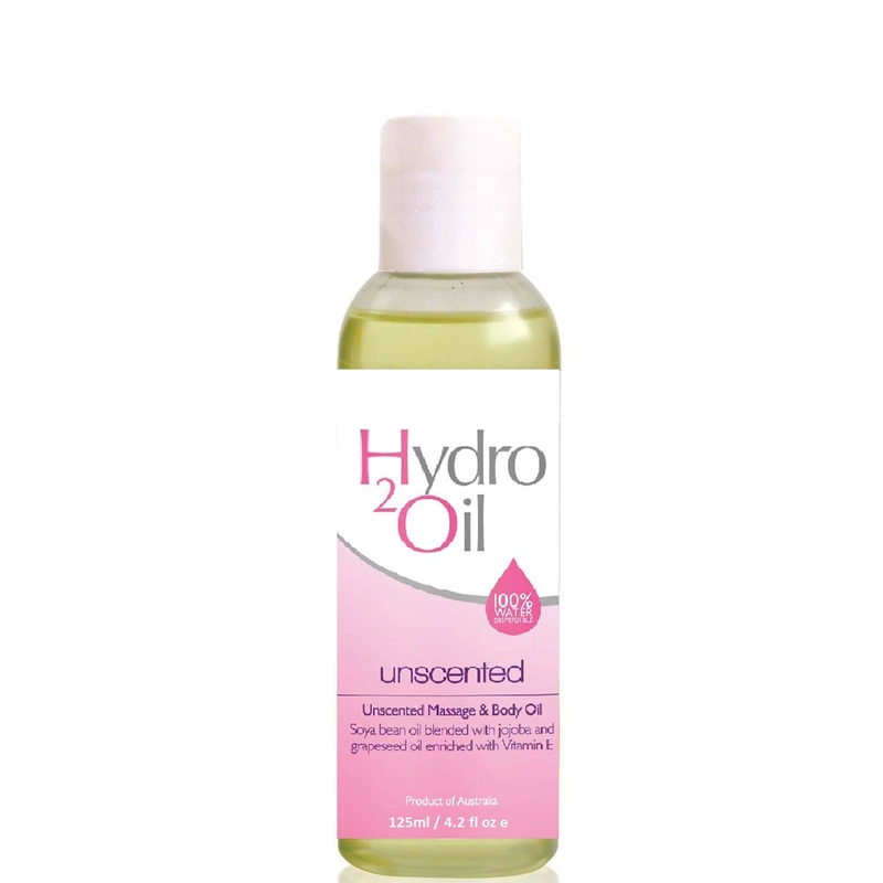 Caronlab Hydro2Oil Unscented Massage and Body Oil 125ml