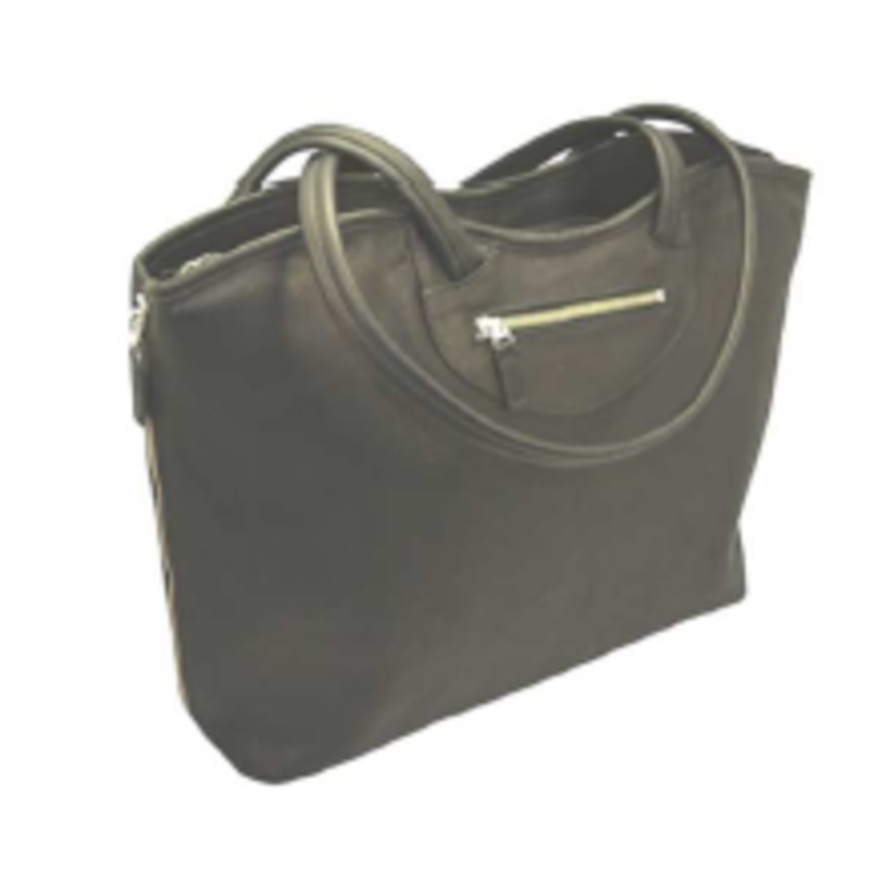 Vaquetta Leather Expandable Computer/Tablet Tote