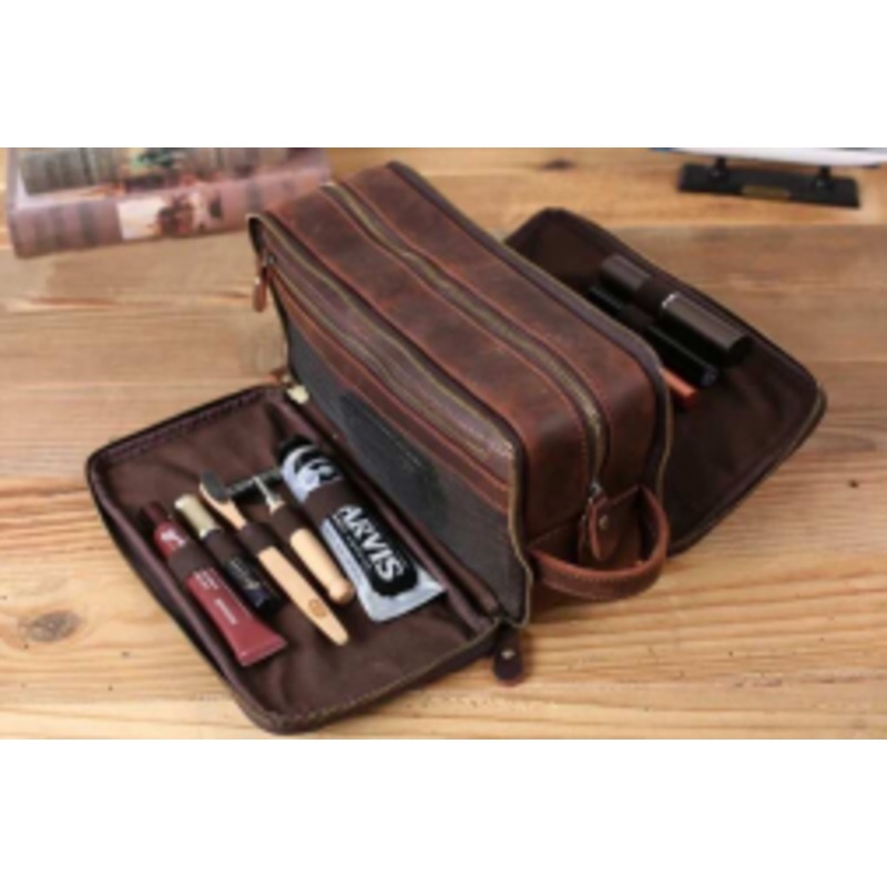 Vaquetta Leather Senior Organizer/Toiletry Kit