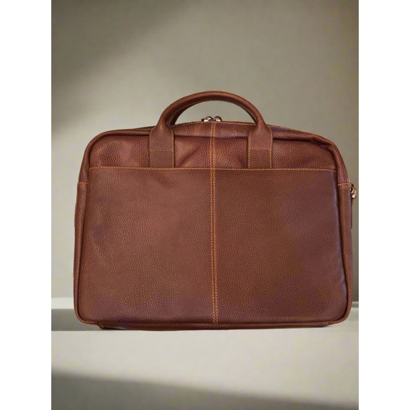Classico Leather Slim Zippered Briefcase
