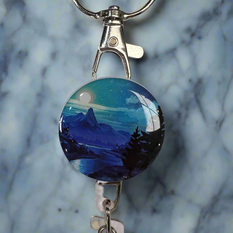 Cruise Ship Keycard Retractable Lanyard- Rivers