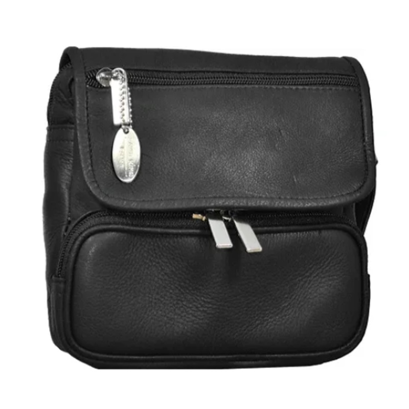 David King & Co. 409 Leather Large Double Pocket Waist Pack