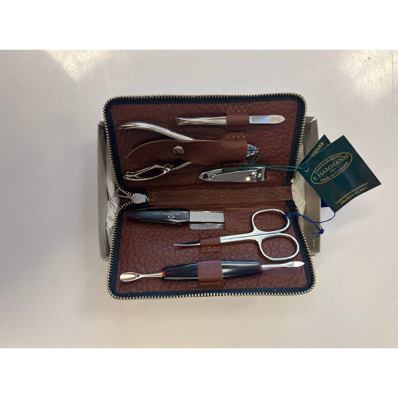 F. Hammann Finest Leather Goods Gaucho Manicure Set (made in Germany)