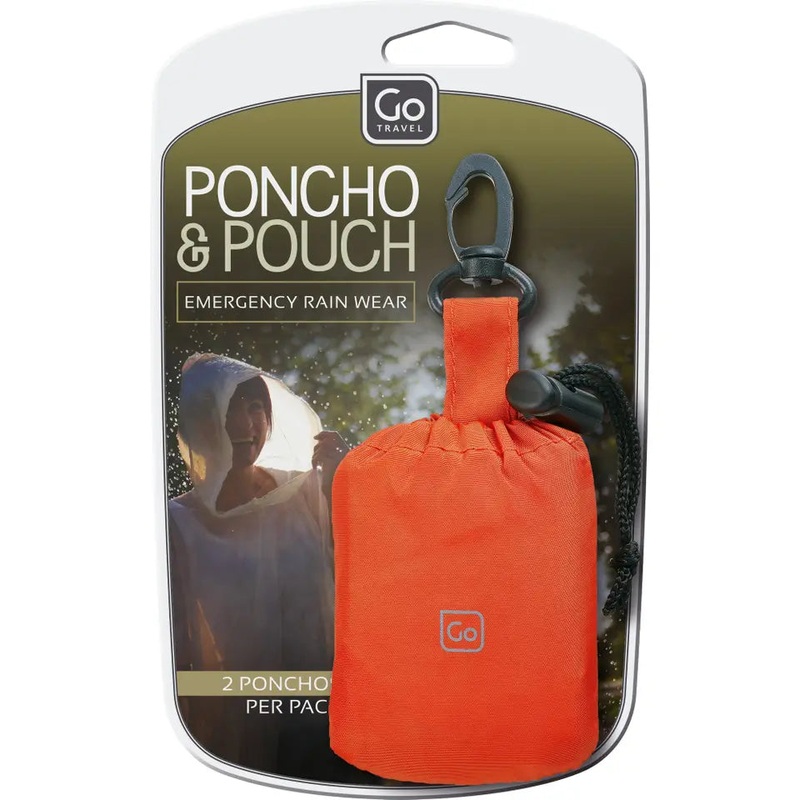 Go Travel Emergency Rain Poncho with Carrying Pouch