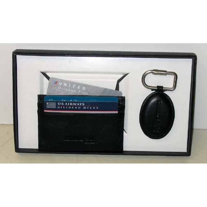 Kenneth Cole Leather 5-Pocket Cardcase and Key Fob 013815