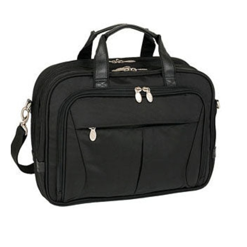 McKlein R Series Pearson Nylon Expandable Double Compartment Briefcase 74565