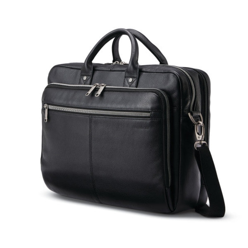 Samsonite CLASSIC LEATHER Toploader Zippered Briefcase