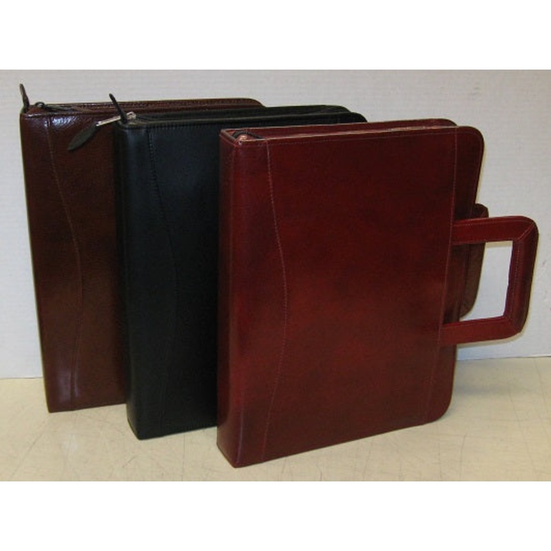 Scully 96Z Leather Binder With Handles