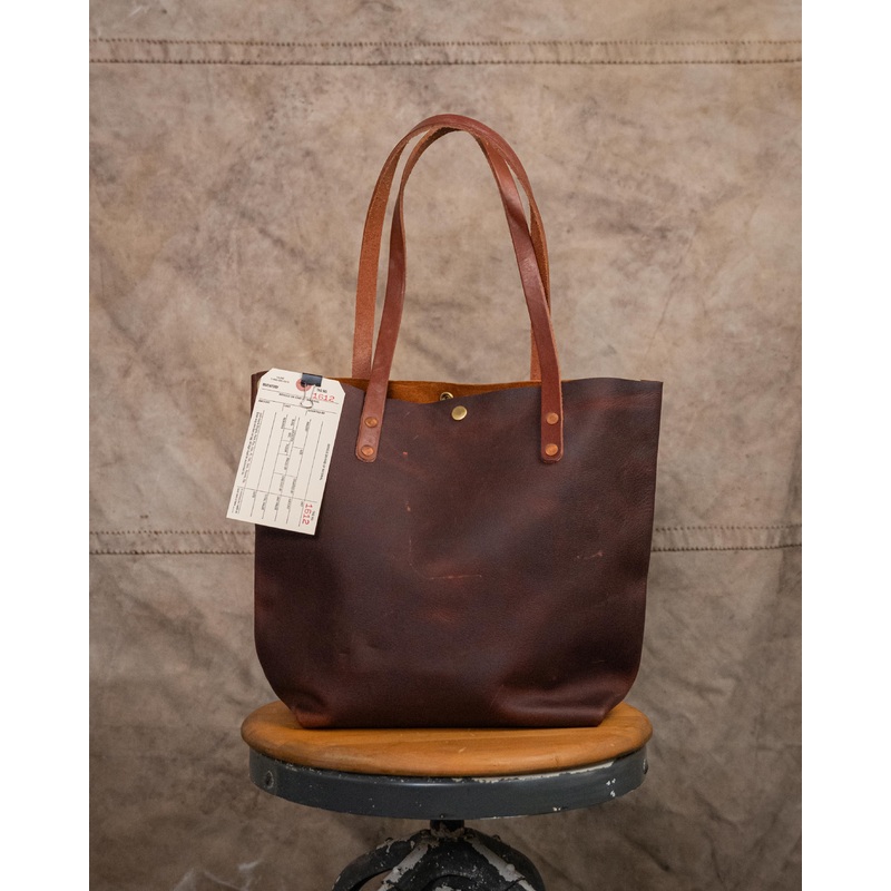 1612 Tan Kodiak tote with 10 Tan Handles, Snap, and Grommets (scratch-and-dent)
