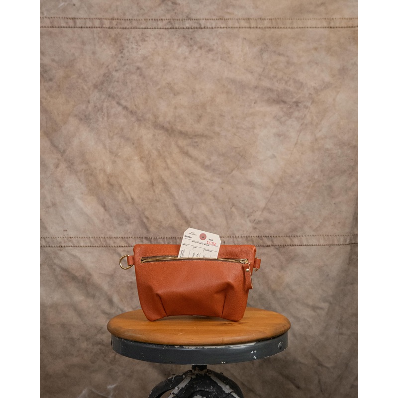 1632 Tan Saffiano Belt Bag