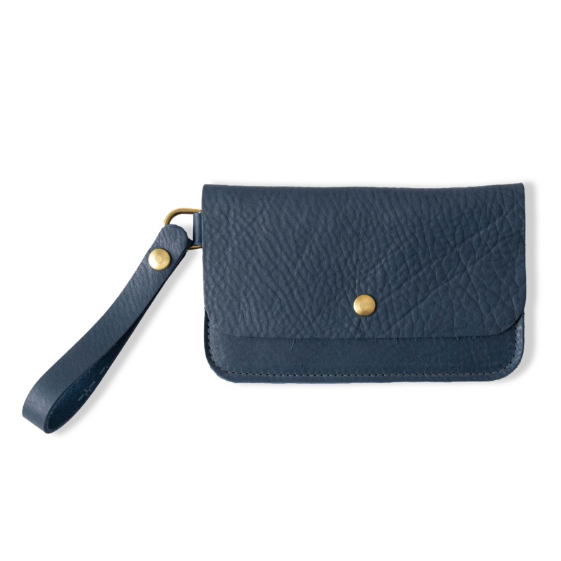 Blue Cypress Wristlet Clutch