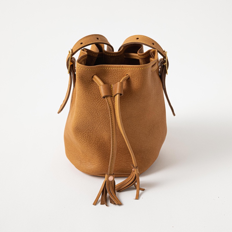 Italian Tan Bucket Bag