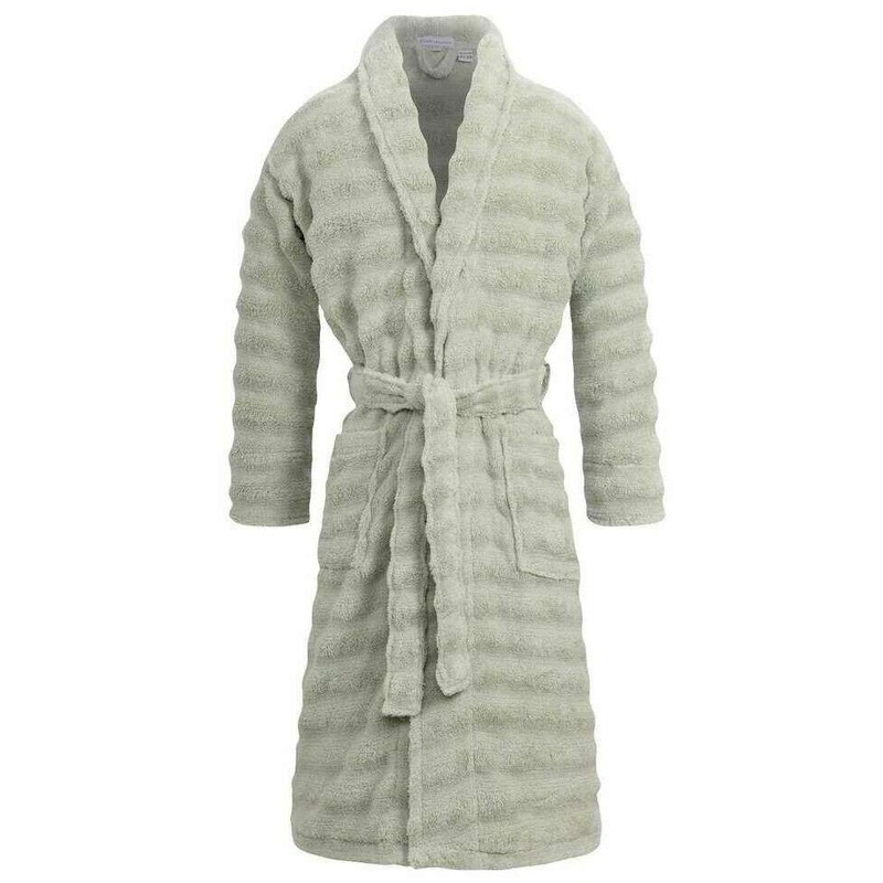Bown of London Marmara Towelling Dressing Gown - Sage Green