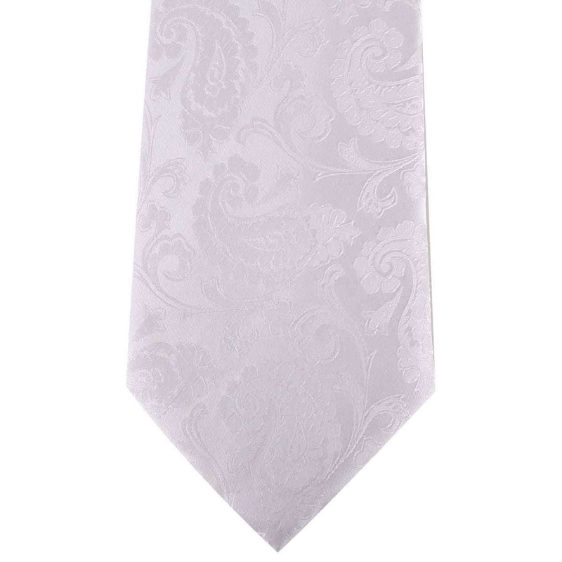 David Van Hagen Paisley Tie - White