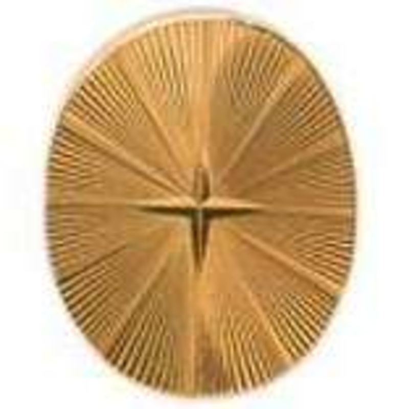 David Van Hagen Starburst Oval Tie Tacs - Gold