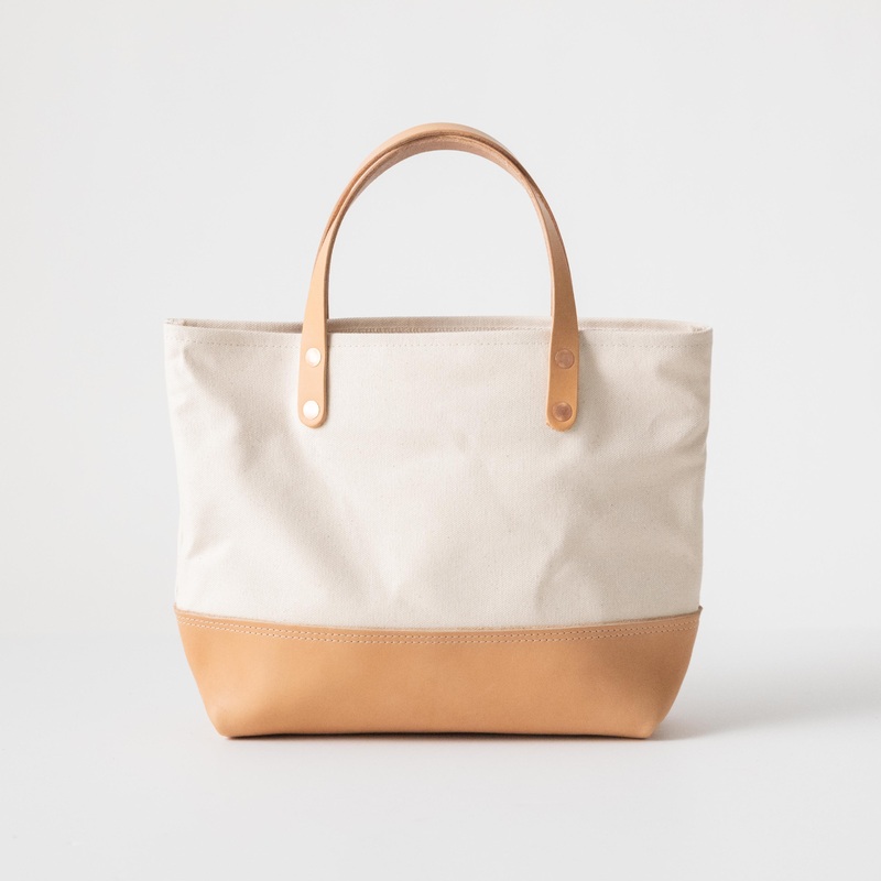 Natural Canvas Mini Panel Tote