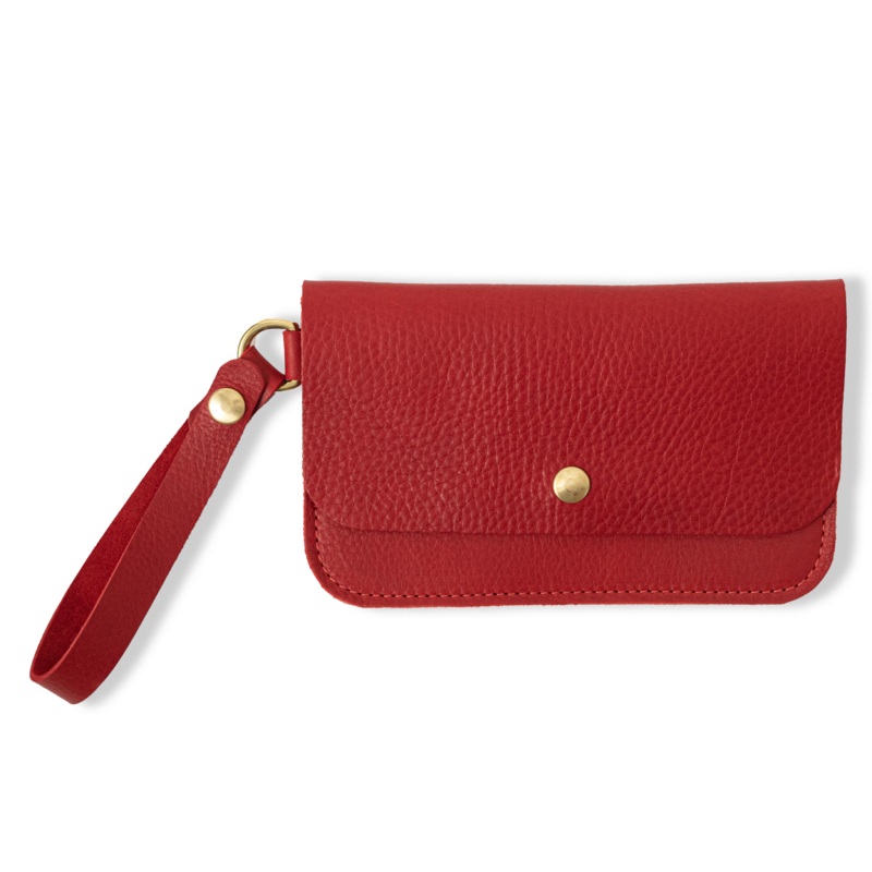 Red Cypress Wristlet Clutch