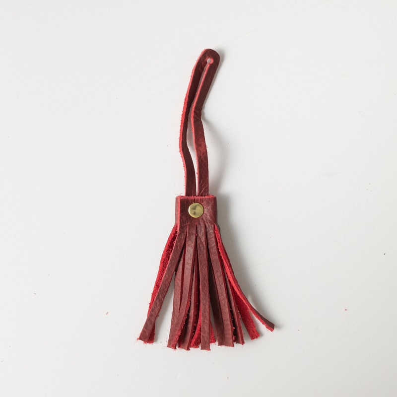 Red Kodiak Leather Tassel