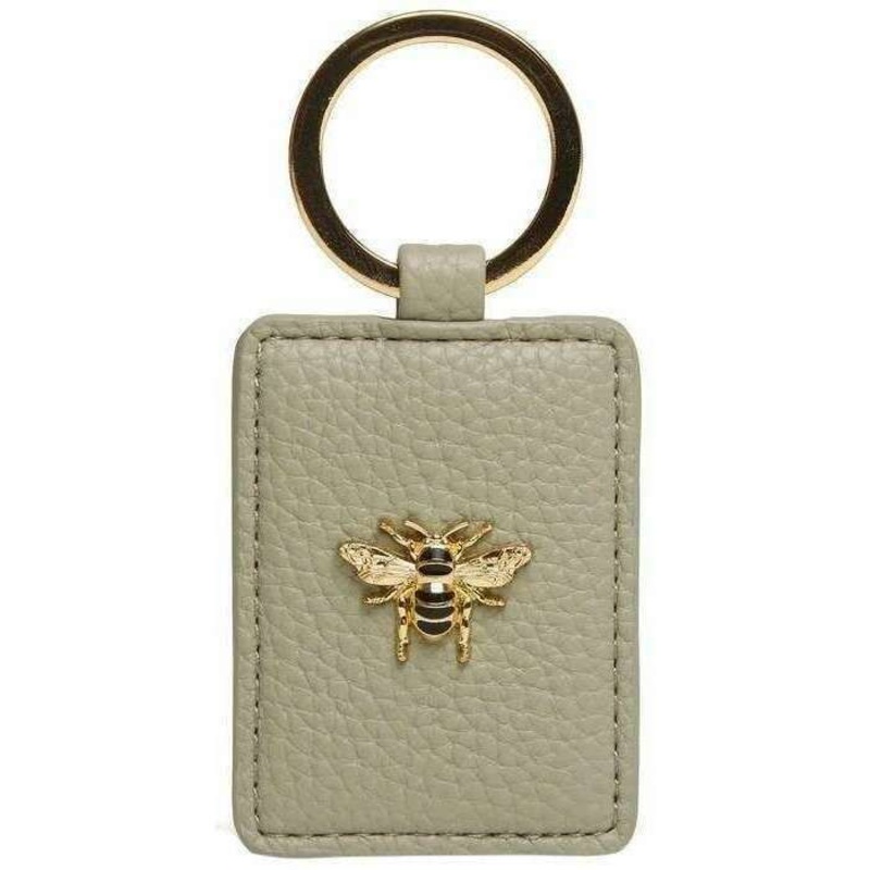 Alice Wheeler London Rectangle Key Ring - Pistachio Green