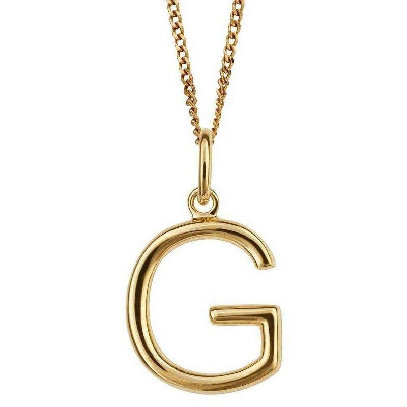 Beginnings G Initial Pendant - Gold