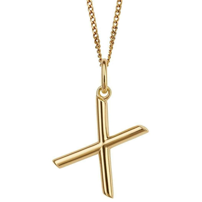 Beginnings X Initial Pendant - Gold