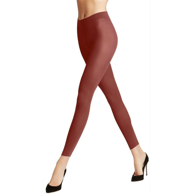 Falke Pure Matt 50 Denier Leggings - Brick Red