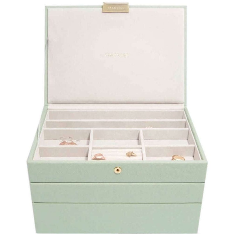 Stackers Classic Jewellery Box - Sage Green