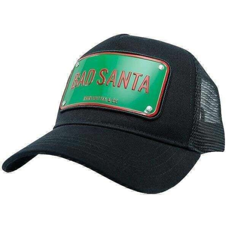 John Hatter Bad Santa Aluminium Trucker Cap - Black/Green/Red