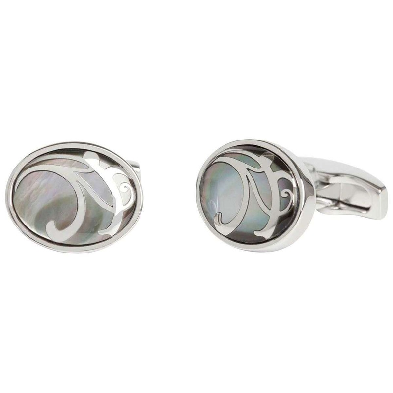 Simon Carter Maurice Mother of Pearl Cufflinks - Grey