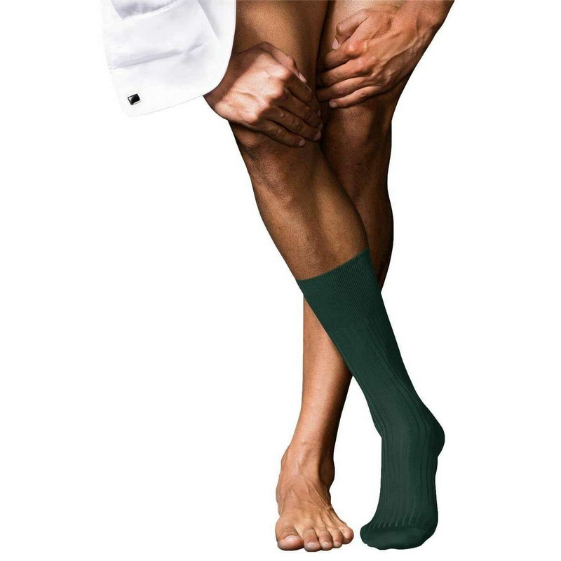 Falke No 10 Pure Fil dcosse Socks - Hunter Green