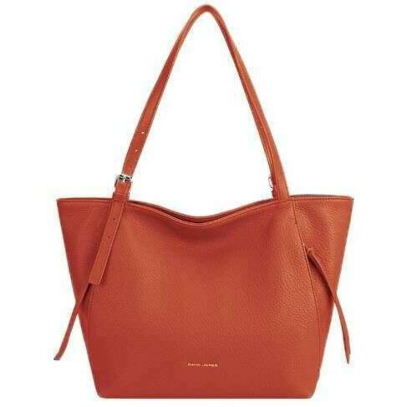 David Jones Medium Shopper Bag - Rust Orange