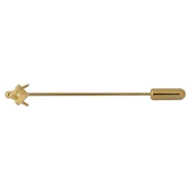 David Van Hagen Masonic Cravat Pin - Gold